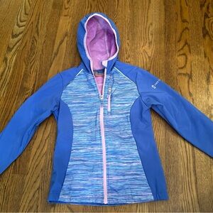 Free Country Zip Up Fleece Lined Pink Blue
Jacket Girls Size XL 10/12